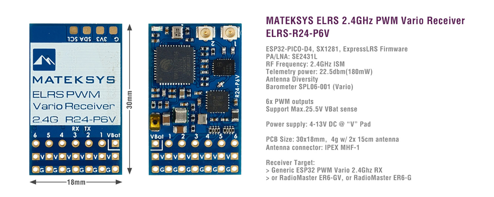 Mateksys-R24-P6V-ExpressLRS-ELRS-24-GHz-6CH-PWM-Vario-Empfaumlnger-mit-doppelter-Antenne-fuumlr-RC-D-2017127-1